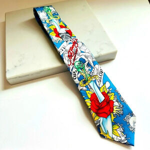 NWOT Vintage Ed Hardy Silk Tie